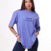 QA Oversized T-Shirt - Purple Blue