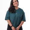 5J0A4066 Cora Oversized T-Shirt - Dark Green